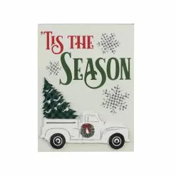Wholesale ❤️ 8" 🤩 Christmas Tree Truck Tabletop Sign by Ashland® 💯