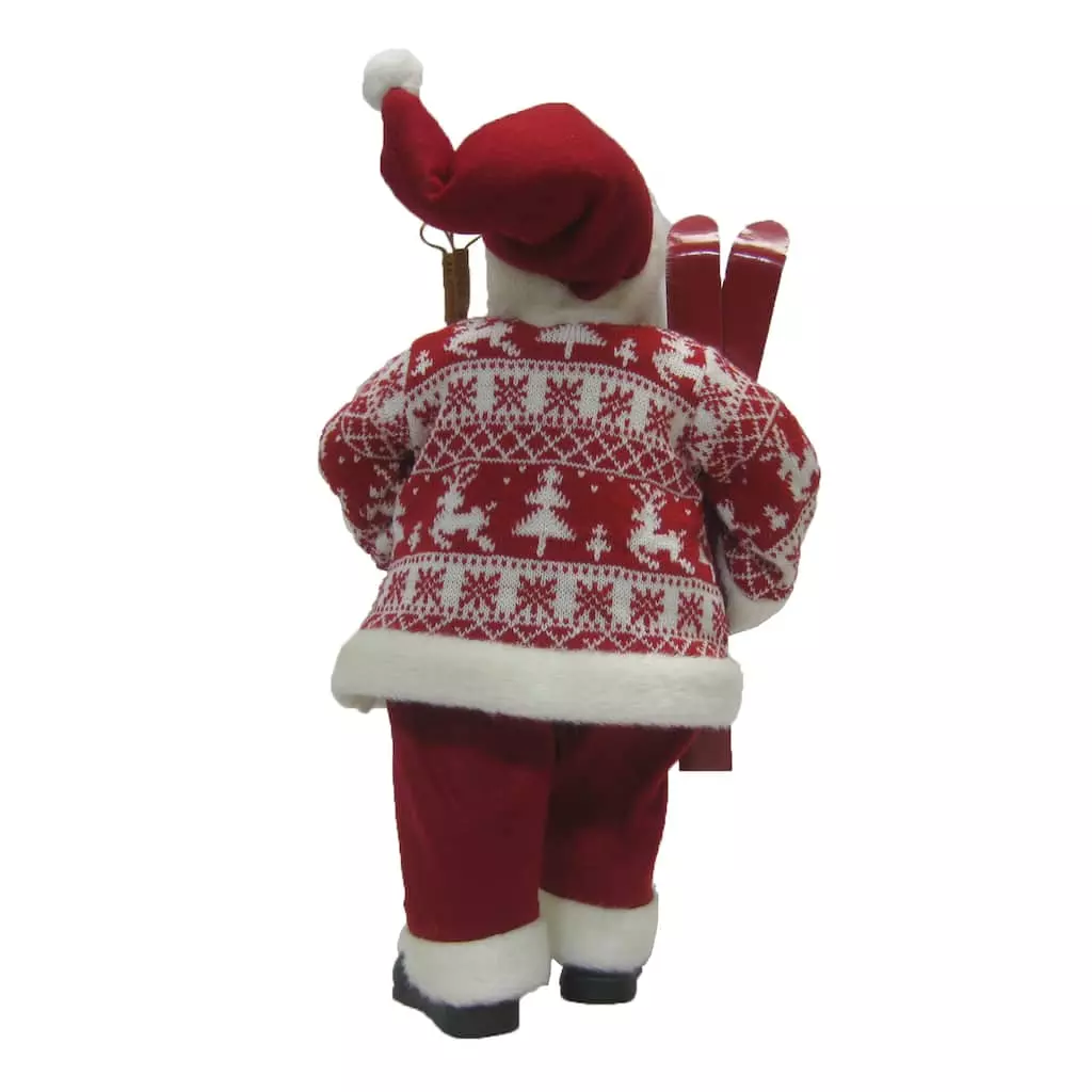 Buy 🔥 18" Santa in Red Sweater with Skis by Ashland® 💯 5 Buy 🔥 18" Santa in Red Sweater with Skis by Ashland® 💯 - Image 3
