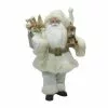 Brand new 🌟 18" Santa in White Knit Fur Robe with Gifts by Ashland® 🧨 -Ashland Sale Store 10670919 1