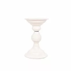 Wholesale 👏 12 Pack: 6" Cream Metal Pillar Candle Holder by Ashland® 🎁