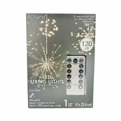 Wholesale 😉 120ct. Warm White LED Silver String Lights Starburst by Ashland® 💯