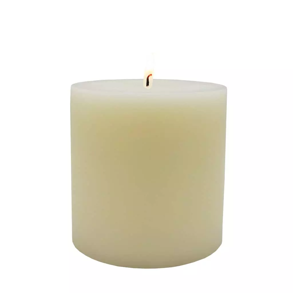 Outlet 💯 4" x 4" Ivory Pillar Candle by Ashland® ❤️ 6 Outlet 💯 4" x 4" Ivory Pillar Candle by Ashland® ❤️ - Image 4