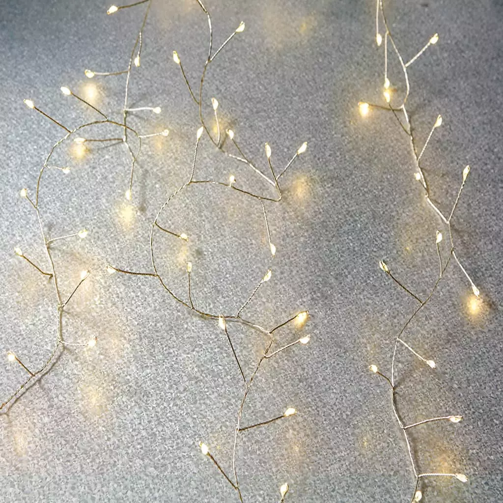 New ✔️ 120ct. Warm White LED String Lights Garland by Ashland® 🔥 4 New ✔️ 120ct. Warm White LED String Lights Garland by Ashland® 🔥 - Image 2