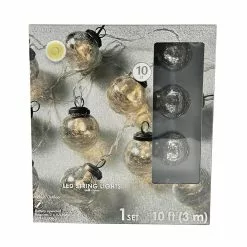 Promo 🎁 6 Pack: 10ct. Warm White LED Silver Globe String Lights by Ashland® 😉