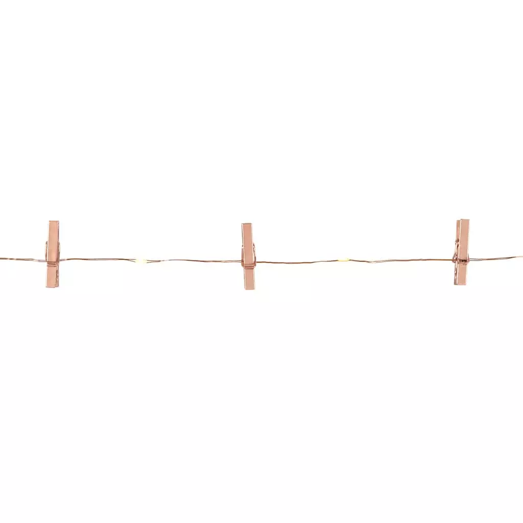 Flash Sale ✨ 45ct. Warm White LED Rose Gold Clip Lights by Ashland® ✨ 4 Flash Sale ✨ 45ct. Warm White LED Rose Gold Clip Lights by Ashland® ✨ - Image 2