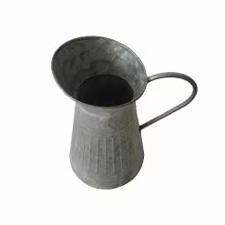 Hot Sale 🎁 10" Whitewashed Galvanized Metal Pitcher by Ashland® ⭐ -Ashland Sale Store 10671575 2