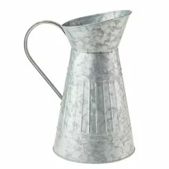 Hot Sale 🎁 10" Whitewashed Galvanized Metal Pitcher by Ashland® ⭐