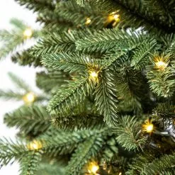 Promo 🎁 7ft. Pre-Lit Denison Slim Fir Artificial Christmas Tree, Fairy Warm White LED Lights by Ashland® 🔥 -Ashland Sale Store 10671962 11