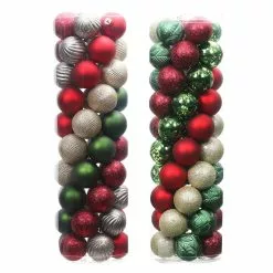 Promo ๐ฅฐ Assorted 50ct. 2" Farmhouse Ball Ornament Set by Ashland® โจ