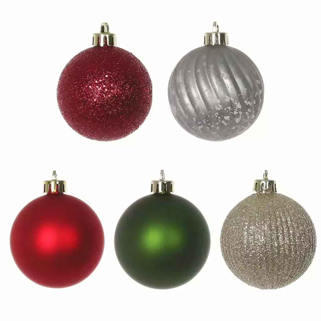 Promo 🥰 Assorted 50ct. 2" Farmhouse Ball Ornament Set by Ashland® ✨ 4 Promo 🥰 Assorted 50ct. 2" Farmhouse Ball Ornament Set by Ashland® ✨ - Image 2