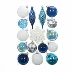 Top 10 ✨ 40ct. Silver, White & Blue Shatterproof Christmas Ornament Set by Ashland® 🔔