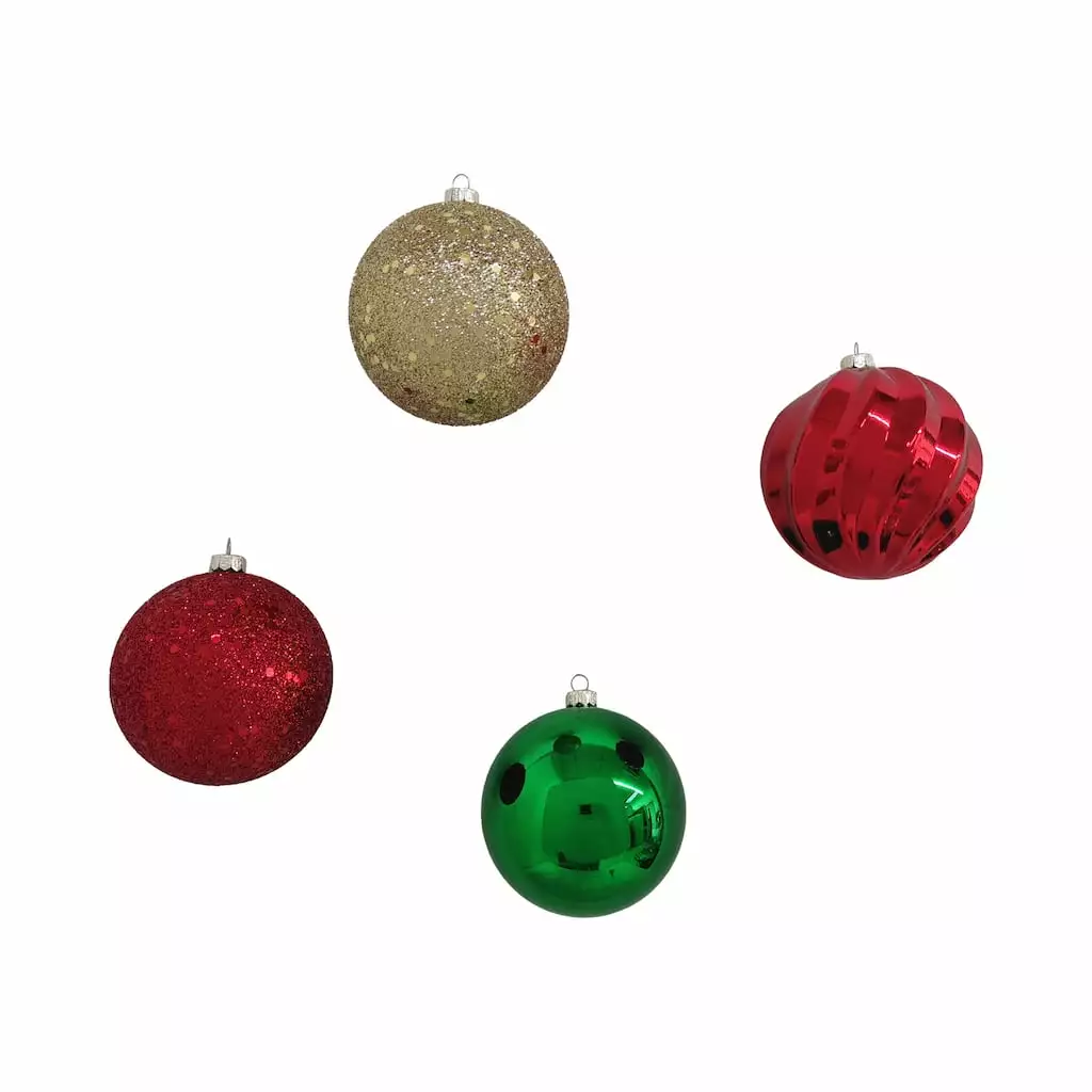 New ✨ Assorted 32ct. 3" Red, Green & Gold Shatterproof Ball Ornaments by Ashland® ❤️ 4 New ✨ Assorted 32ct. 3" Red, Green & Gold Shatterproof Ball Ornaments by Ashland® ❤️ - Image 2