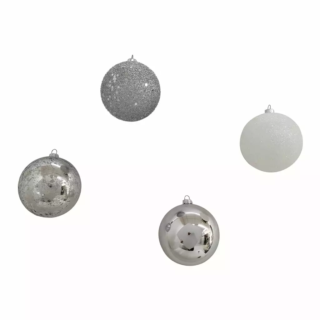 Hot Sale ✔️ Assorted 32ct. 3" Silver & White Shatterproof Ball Ornaments by Ashland® ⭐ 6 Hot Sale ✔️ Assorted 32ct. 3" Silver & White Shatterproof Ball Ornaments by Ashland® ⭐ - Image 4