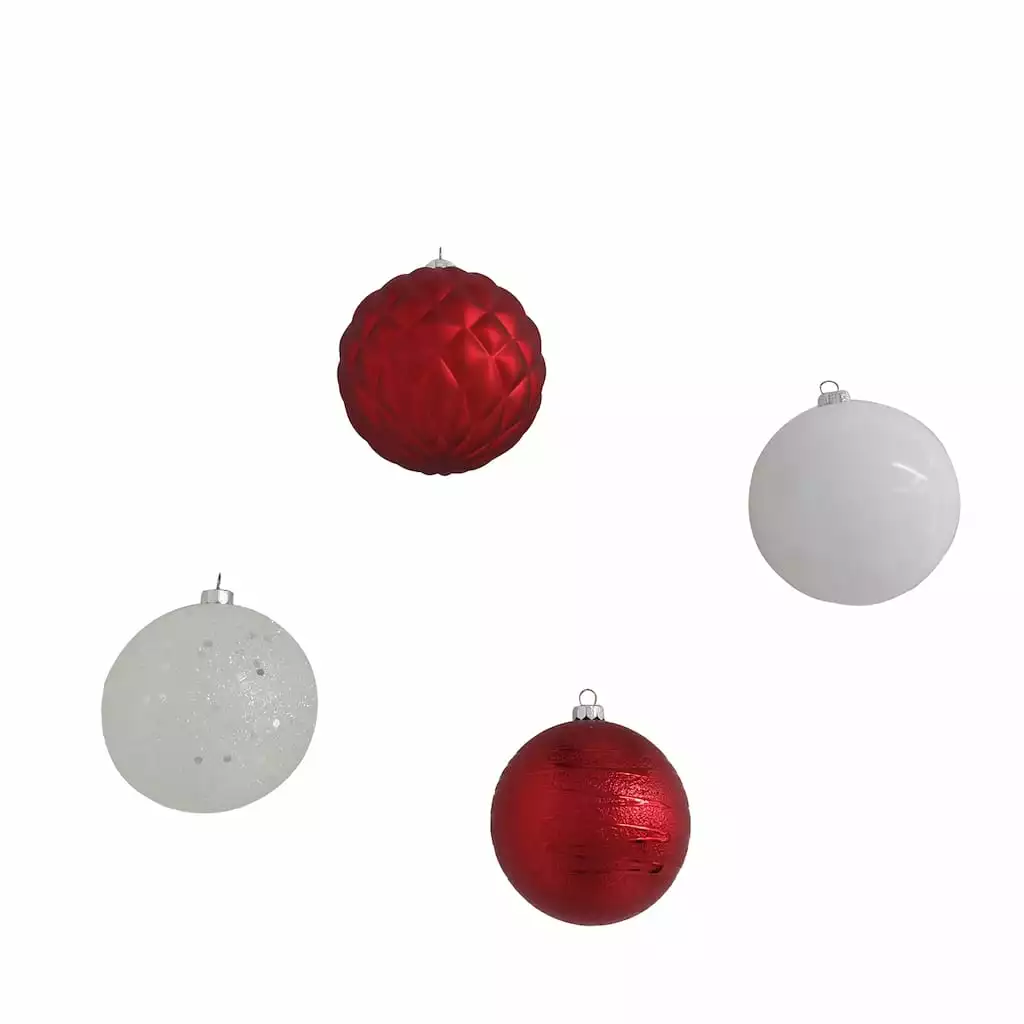 Top 10 🔔 Assorted 32ct. 3" Red & White Shatterproof Ball Ornaments by Ashland® 👍 4 Top 10 🔔 Assorted 32ct. 3" Red & White Shatterproof Ball Ornaments by Ashland® 👍 - Image 2