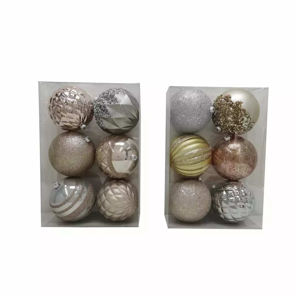 Best deal ⭐ Assorted 6ct. 4.5" Metallic Shatterproof Ball Ornaments by Ashland® ⌛ 3 Best deal ⭐ Assorted 6ct. 4.5" Metallic Shatterproof Ball Ornaments by Ashland® ⌛