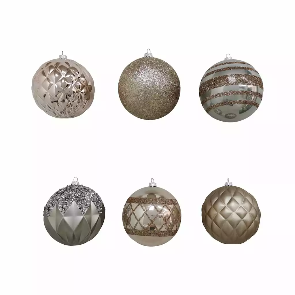 Best deal ⭐ Assorted 6ct. 4.5" Metallic Shatterproof Ball Ornaments by Ashland® ⌛ 4 Best deal ⭐ Assorted 6ct. 4.5" Metallic Shatterproof Ball Ornaments by Ashland® ⌛ - Image 2