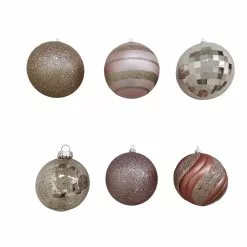 Deals 😀 Assorted 6ct. 4.5" Pink Shatterproof Ball Ornaments by Ashland® 🔥 -Ashland Sale Store 10672861 2