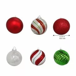 Deals ⌛ Assorted 6ct. 4.5" Red, Green & White Shatterproof Ball Ornaments by Ashland® 👍 -Ashland Sale Store 10672862 4