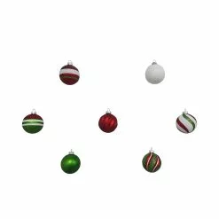 Flash Sale 🛒 Assorted Red, Green & White Plastic Round Ornaments by Ashland® 👏 -Ashland Sale Store 10672885 7