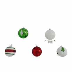 Flash Sale 🛒 Assorted Red, Green & White Plastic Round Ornaments by Ashland® 👏 -Ashland Sale Store 10672885 8