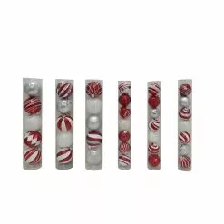 Best deal 👍 Assorted Red & White Plastic Round Ornaments by Ashland® ⭐