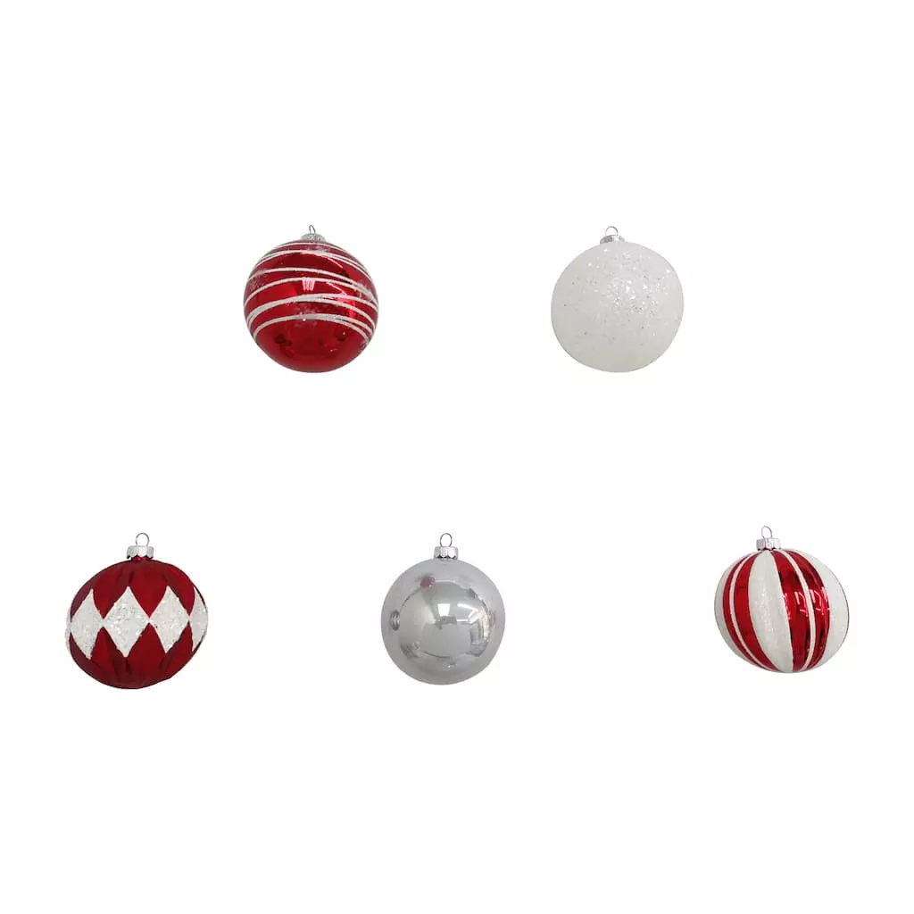 Best deal 👍 Assorted Red & White Plastic Round Ornaments by Ashland® ⭐ 4 Best deal 👍 Assorted Red & White Plastic Round Ornaments by Ashland® ⭐ - Image 2