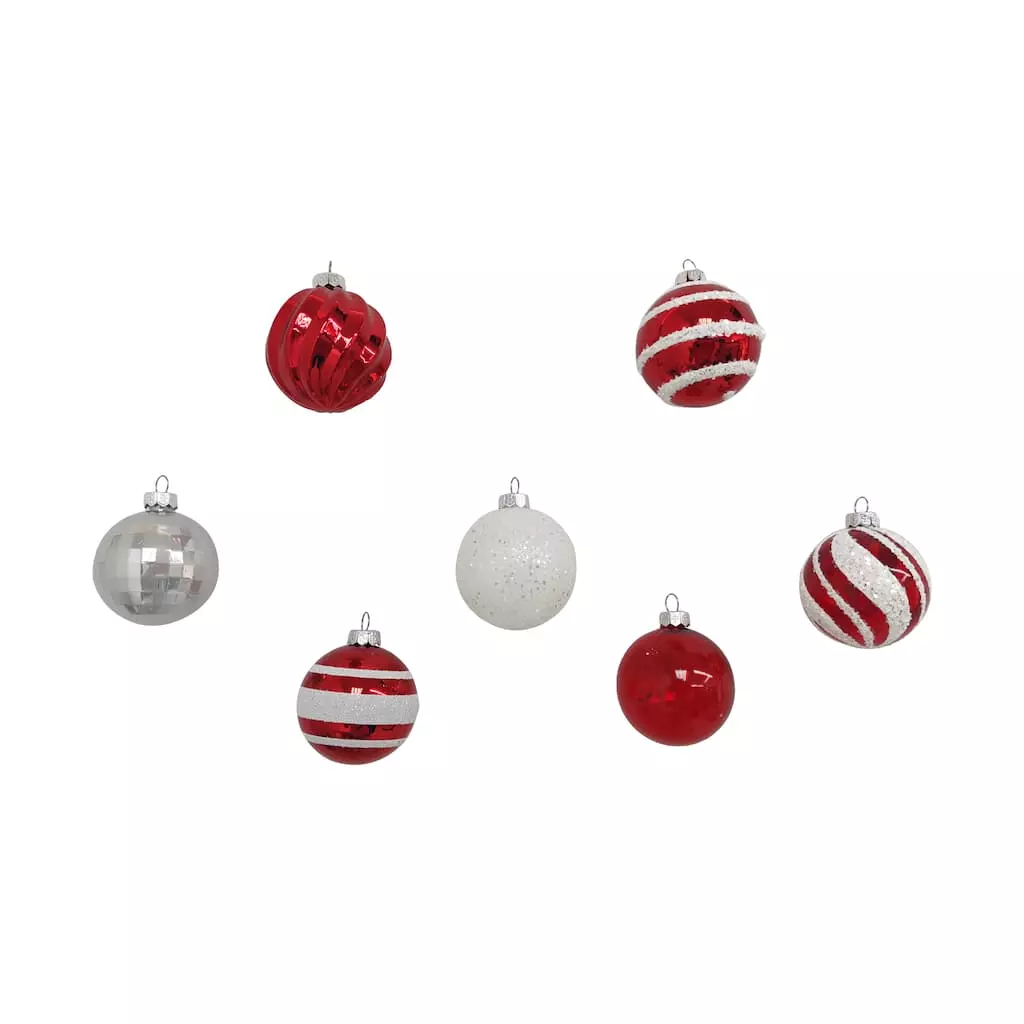 Best deal 👍 Assorted Red & White Plastic Round Ornaments by Ashland® ⭐ 8 Best deal 👍 Assorted Red & White Plastic Round Ornaments by Ashland® ⭐ - Image 6