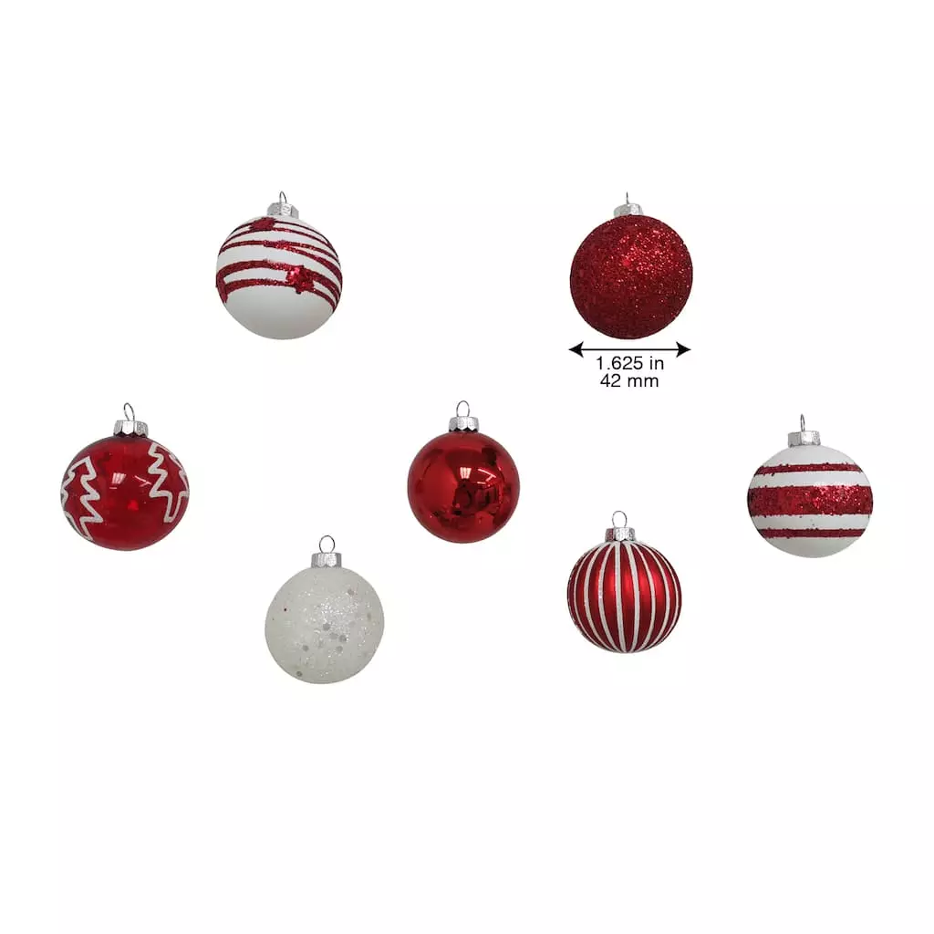 Best deal 👍 Assorted Red & White Plastic Round Ornaments by Ashland® ⭐ 11 Best deal 👍 Assorted Red & White Plastic Round Ornaments by Ashland® ⭐ - Image 9