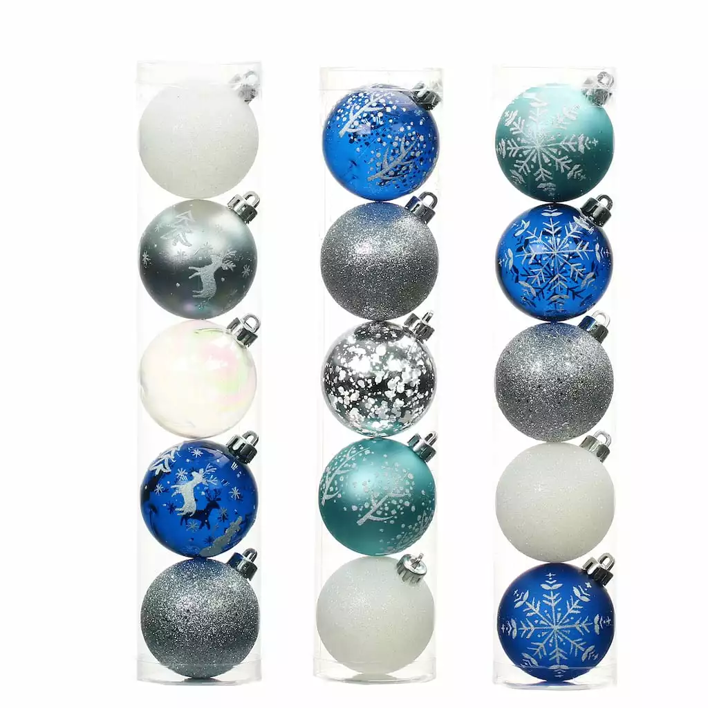Discount ๐ Assorted Silver & Blue Ornament Tube by Ashland® ๐ 6 Discount ๐ Assorted Silver & Blue Ornament Tube by Ashland® ๐ - Image 4