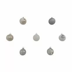 Top 10 🔔 Assorted Silver & White Plastic Round Ornaments by Ashland® 💯 -Ashland Sale Store 10672891 7