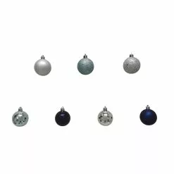 Hot Sale 🥰 44ct. Silver & Blue Shatterproof Ball Ornaments by Ashland® 😀 -Ashland Sale Store 10672911 3