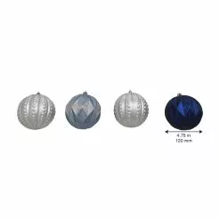 Hot Sale 🥰 44ct. Silver & Blue Shatterproof Ball Ornaments by Ashland® 😀 -Ashland Sale Store 10672911 4