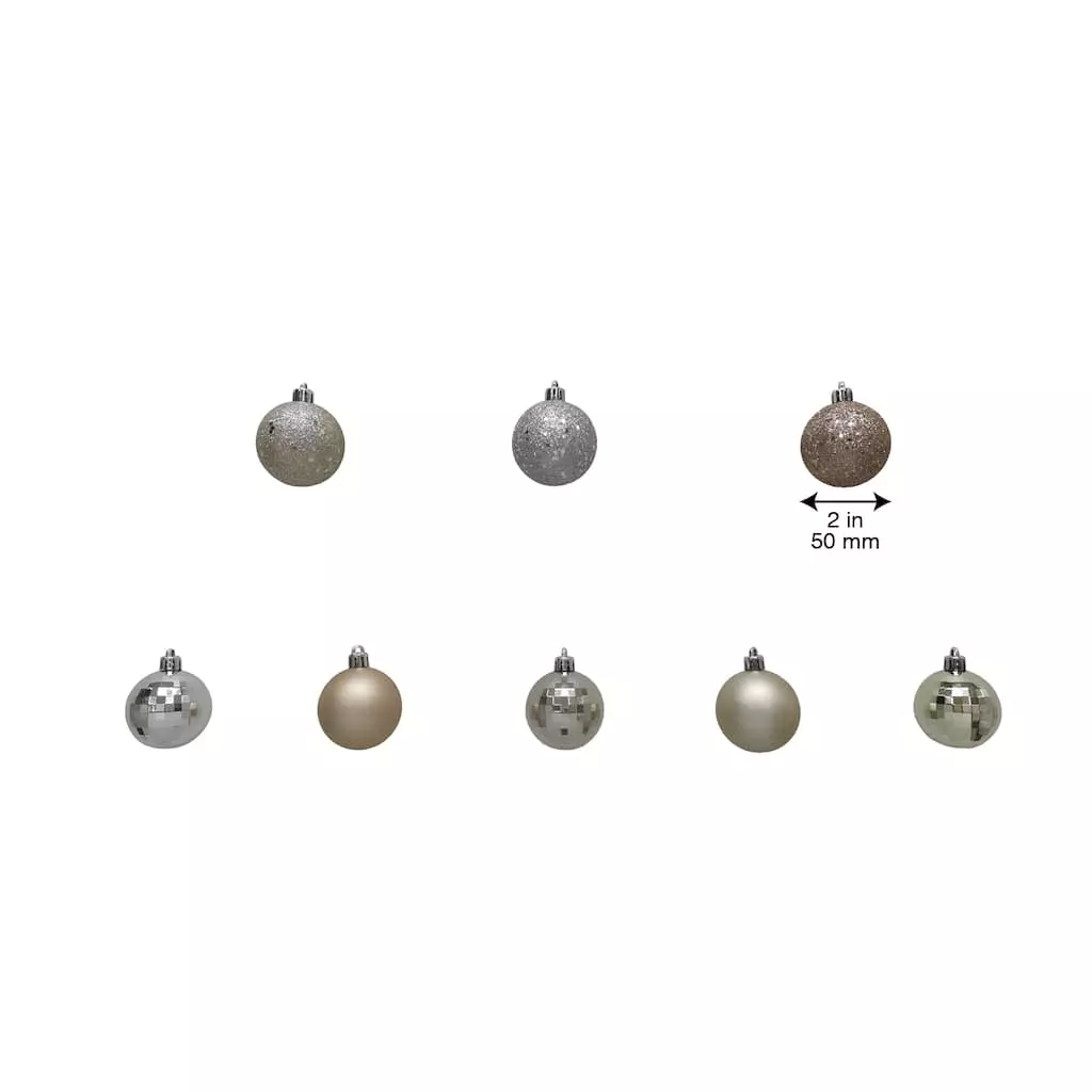 Best Pirce 😀 44ct. Metallic Shatterproof Ball Ornaments by Ashland® 💯 7 Best Pirce 😀 44ct. Metallic Shatterproof Ball Ornaments by Ashland® 💯 - Image 5