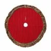 Buy 🤩 48" Red Cable Knit Tree Skirt with Brown Fur by Ashland® 🌟