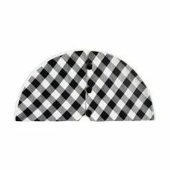 Hot Sale ✨ 48" Black & White Buffalo Check Tree 🧨 Skirt by Ashland® ✔️ -Ashland Sale Store 10672923 3