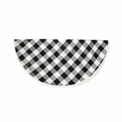 Hot Sale ✨ 48" Black & White Buffalo Check Tree 🧨 Skirt by Ashland® ✔️ -Ashland Sale Store 10672923 4
