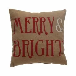 Best Pirce 🔔 Merry & Bright Burlap Throw Pillow by Ashland® ✨