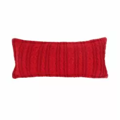 Best deal 🎁 Red Cable Knit Lumbar Pillow by Ashland® 👍