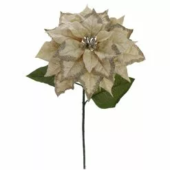 Promo 🎁 Light Gold Glitter Poinsettia Stem by Ashland® ⌛ -Ashland Sale Store 10673369 2