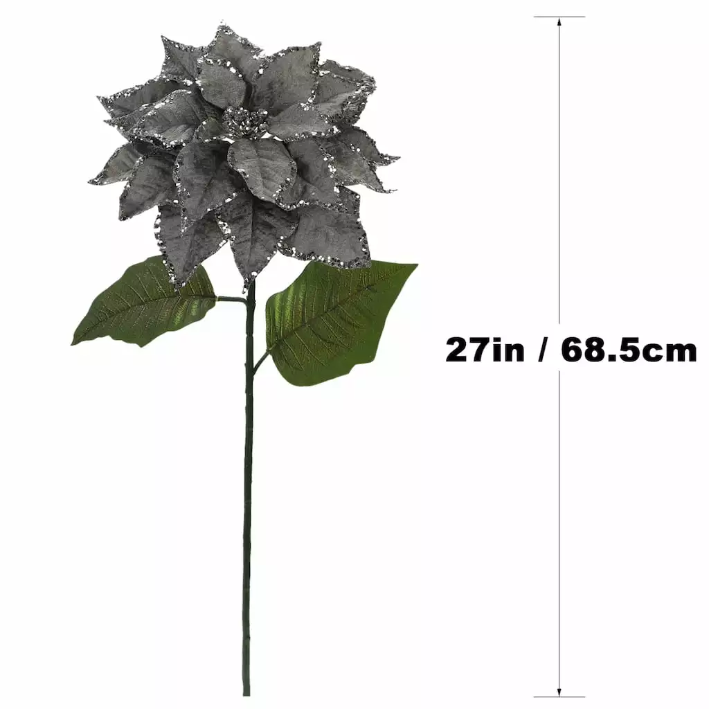 Best reviews of 🛒 Silver Glitter Poinsettia Stem by Ashland® 🥰 6 Best reviews of 🛒 Silver Glitter Poinsettia Stem by Ashland® 🥰 - Image 4