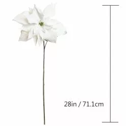 Outlet 🎁 White Velvet Poinsettia Stem by Ashland® 🧨 -Ashland Sale Store 10673380 3