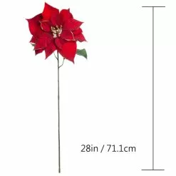 Best deal ✔️ Red & Gold Glitter Poinsettia Stem by Ashland® 🧨 -Ashland Sale Store 10673402 3