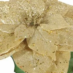 New 🔔 Glitter Gold Poinsettia Stem by Ashland® ✨ -Ashland Sale Store 10673443 2