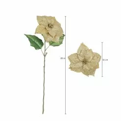 New 🔔 Glitter Gold Poinsettia Stem by Ashland® ✨ -Ashland Sale Store 10673443 3