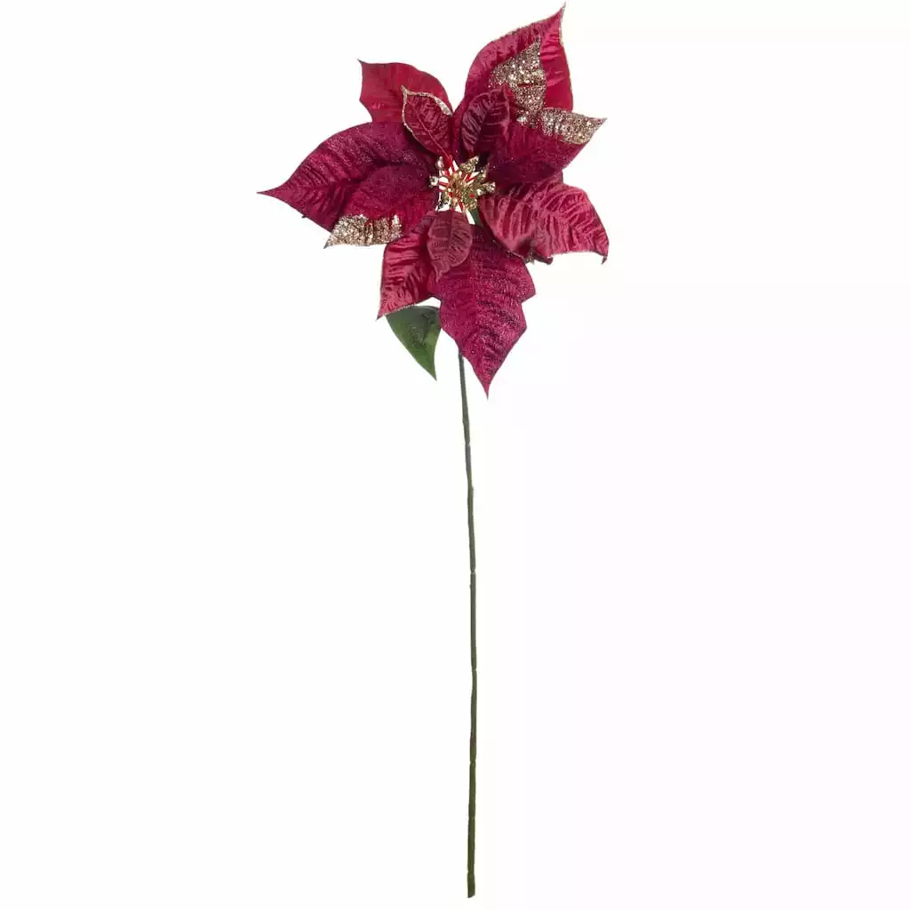 Buy ⭐ Mauve & Gold Poinsettia Stem by Ashland® 🔥 3 Buy ⭐ Mauve & Gold Poinsettia Stem by Ashland® 🔥