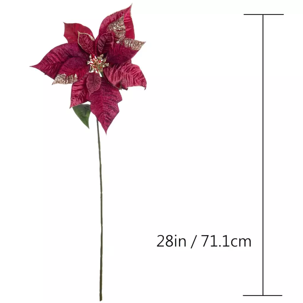 Buy ⭐ Mauve & Gold Poinsettia Stem by Ashland® 🔥 5 Buy ⭐ Mauve & Gold Poinsettia Stem by Ashland® 🔥 - Image 3