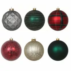Wholesale 😀 Assorted 6ct. 4.5" Farmhouse Ball Ornament Set by Ashland® 🤩 7 Wholesale 😀 Assorted 6ct. 4.5" Farmhouse Ball Ornament Set by Ashland® 🤩 -Ashland Sale Store 10673664 3