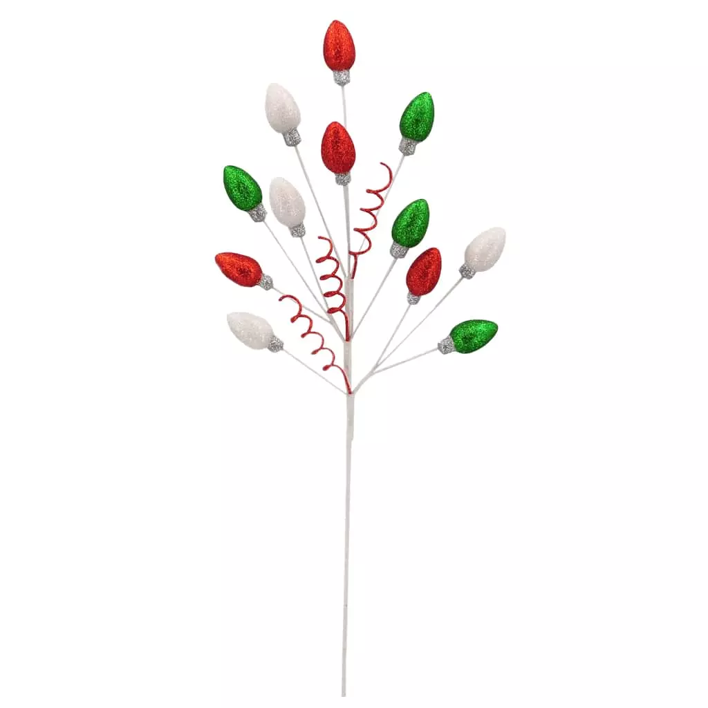 New ❤️ Red, White & Green Bulb Spray by Ashland® 🎁 3 New ❤️ Red, White & Green Bulb Spray by Ashland® 🎁