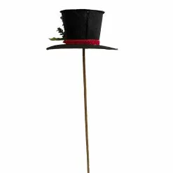 Best Sale 😍 Black Hat with Red Poinsettia Stem by Ashland® 😉 -Ashland Sale Store 10673923 2
