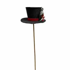 Best Sale 😍 Black Hat with Red Poinsettia Stem by Ashland® 😉 -Ashland Sale Store 10673923 3